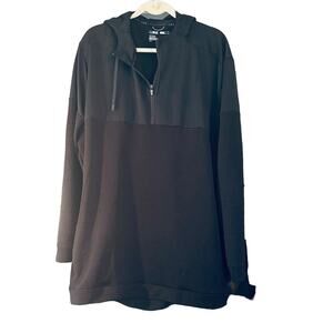 Michael Strahan MX Black Hoodie Men’s 3XL Ribbed Detail Side Pockets Athletic